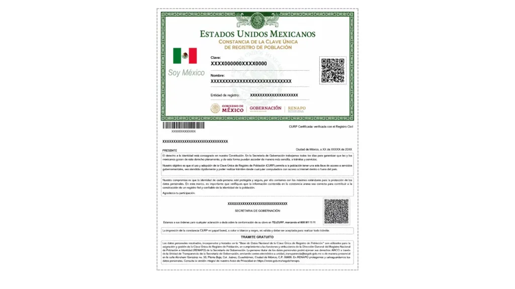 [CURP] Clave Única del Registro de Población
