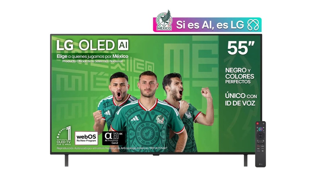 Pantalla 55 pulgadas LG OLED AI B5 4K SMART TV 2025