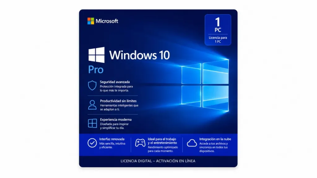 Licencia Digital Permanente | Windows 10 Pro
